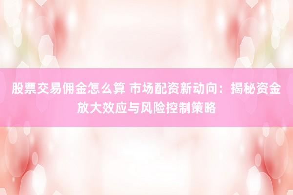 股票交易佣金怎么算 市场配资新动向：揭秘资金放大效应与风险控制策略