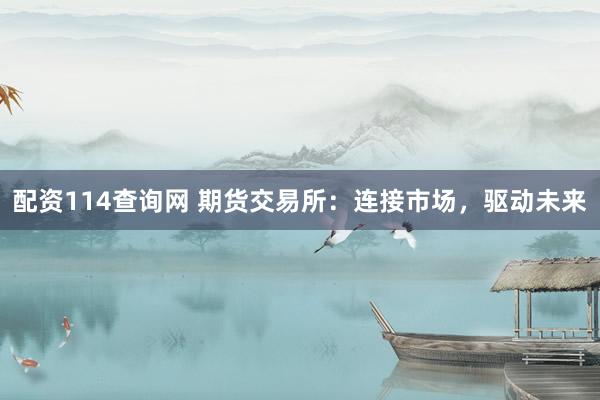 配资114查询网 期货交易所：连接市场，驱动未来