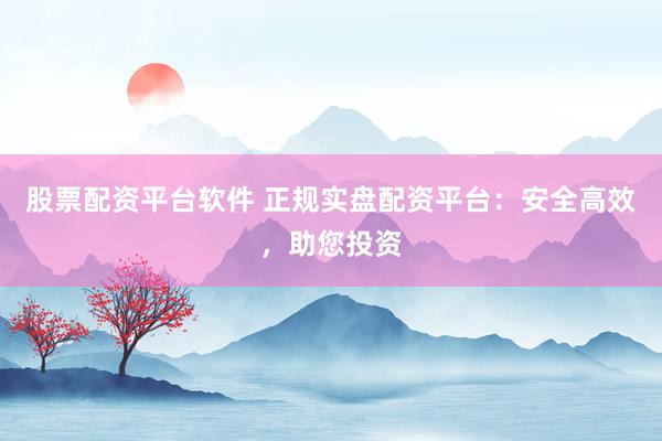 股票配资平台软件 正规实盘配资平台:安全高效,助您投资